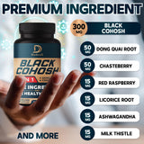 DEDICAD Black Cohosh Supplement bottle side view showing ingredients
