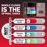DEDICAD Clove Supplement 11-in-1 bottle with measuring spoon