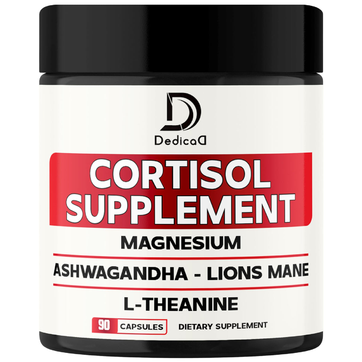 DEDICAD Cortisol Supplement 90 capsules front view