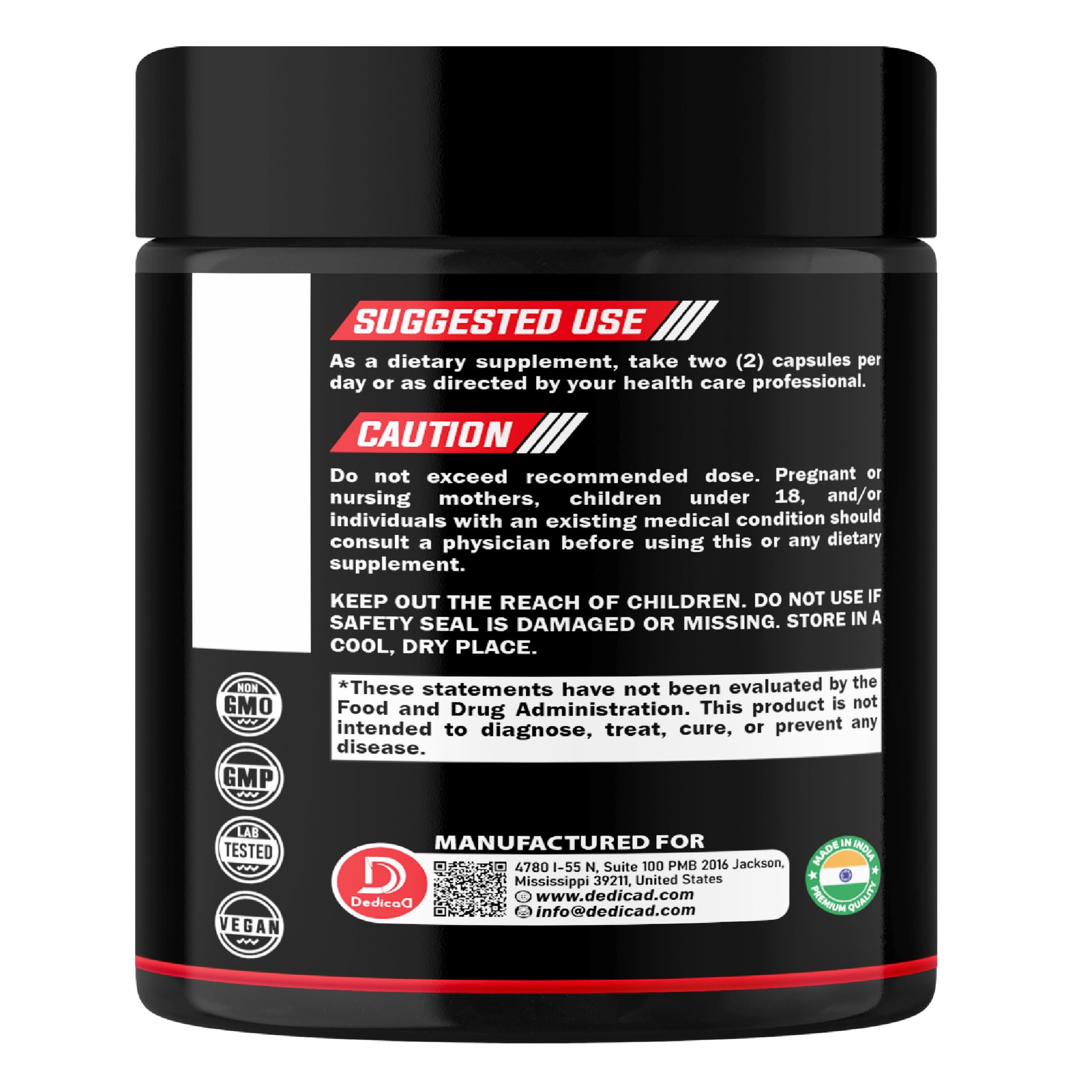 DEDICAD Echinacea Goldenseal Supplement 1000mg lifestyle scene