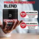 DEDICAD Echinacea Goldenseal Supplement 1000mg side view