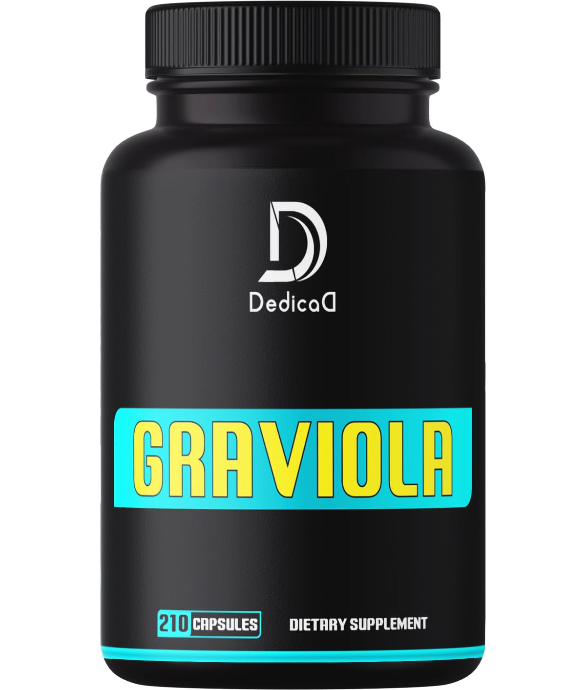 DEDICAD Graviola Powder Supplement 60 veggie capsules front view