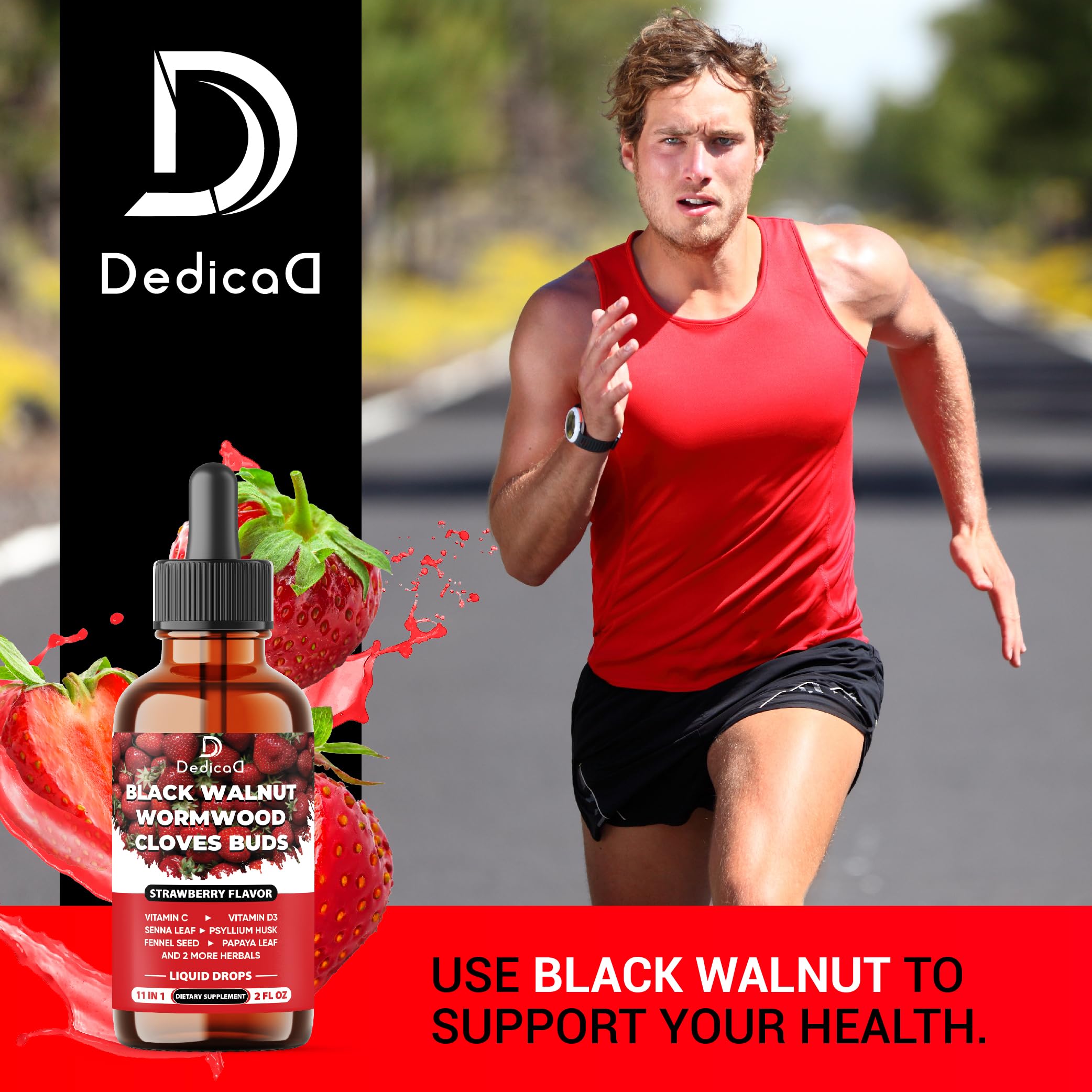 DEDICAD Liquid Black Walnut Supplement 60ml ingredients list