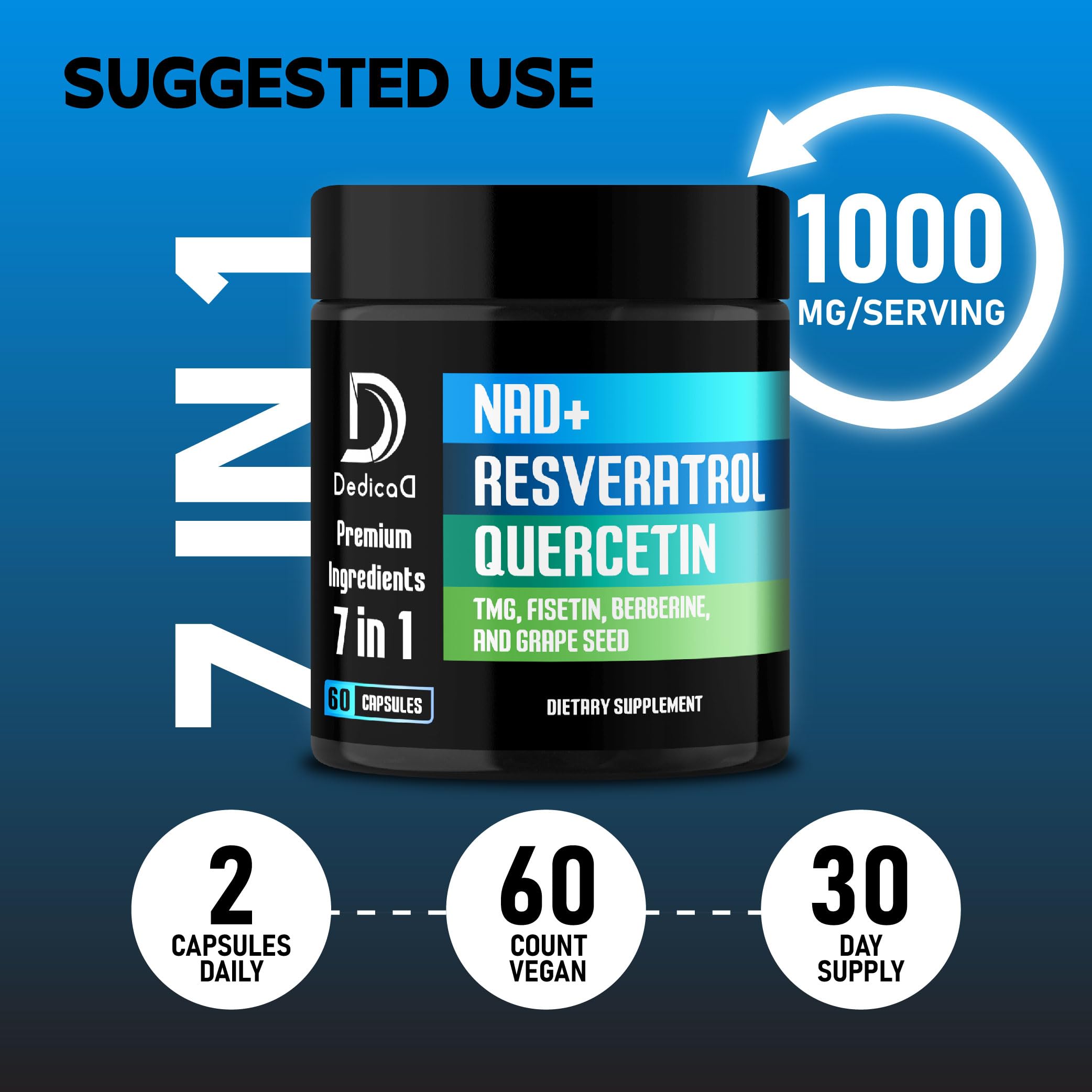 DEDICAD NAD.+ Blend Supplement ingredients list