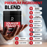 DEDICAD Organic Soursop Capsules bottle with label