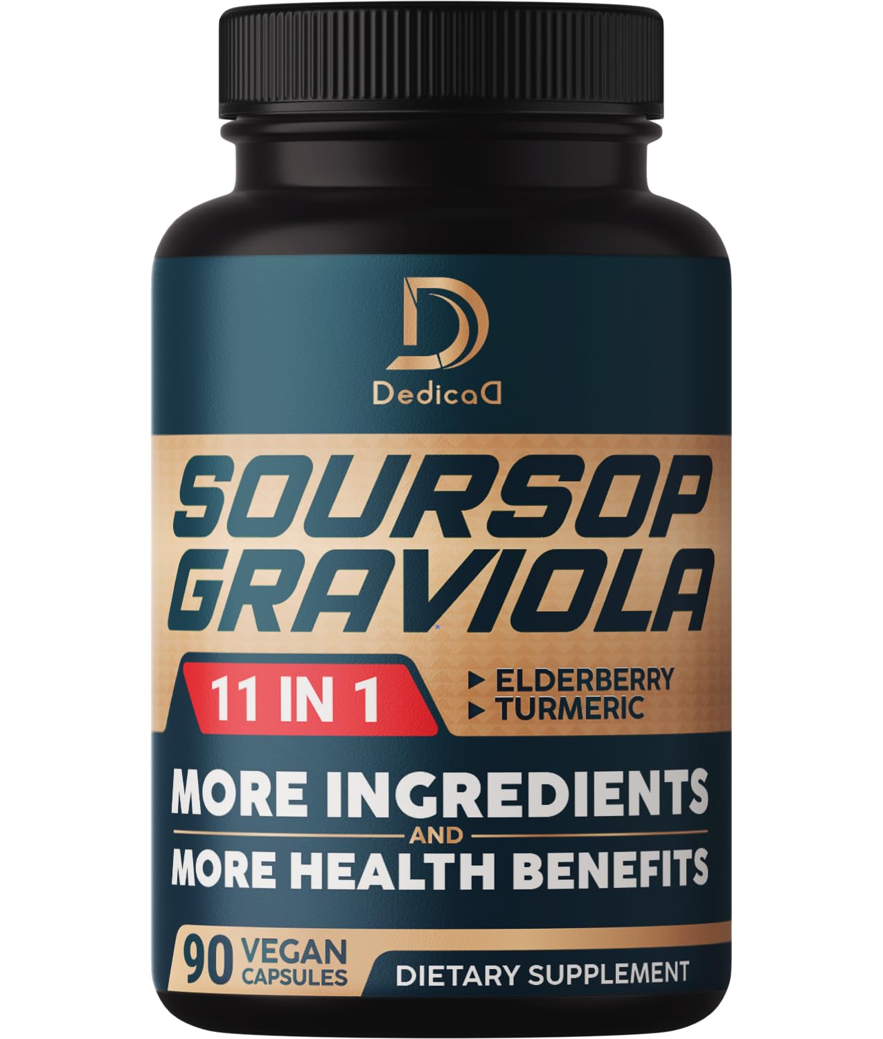 DEDICAD Soursop Graviola Supplement bottle front view