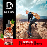 DEDICAD Turmeric Liquid Supplement 11-in-1 mixed with drink