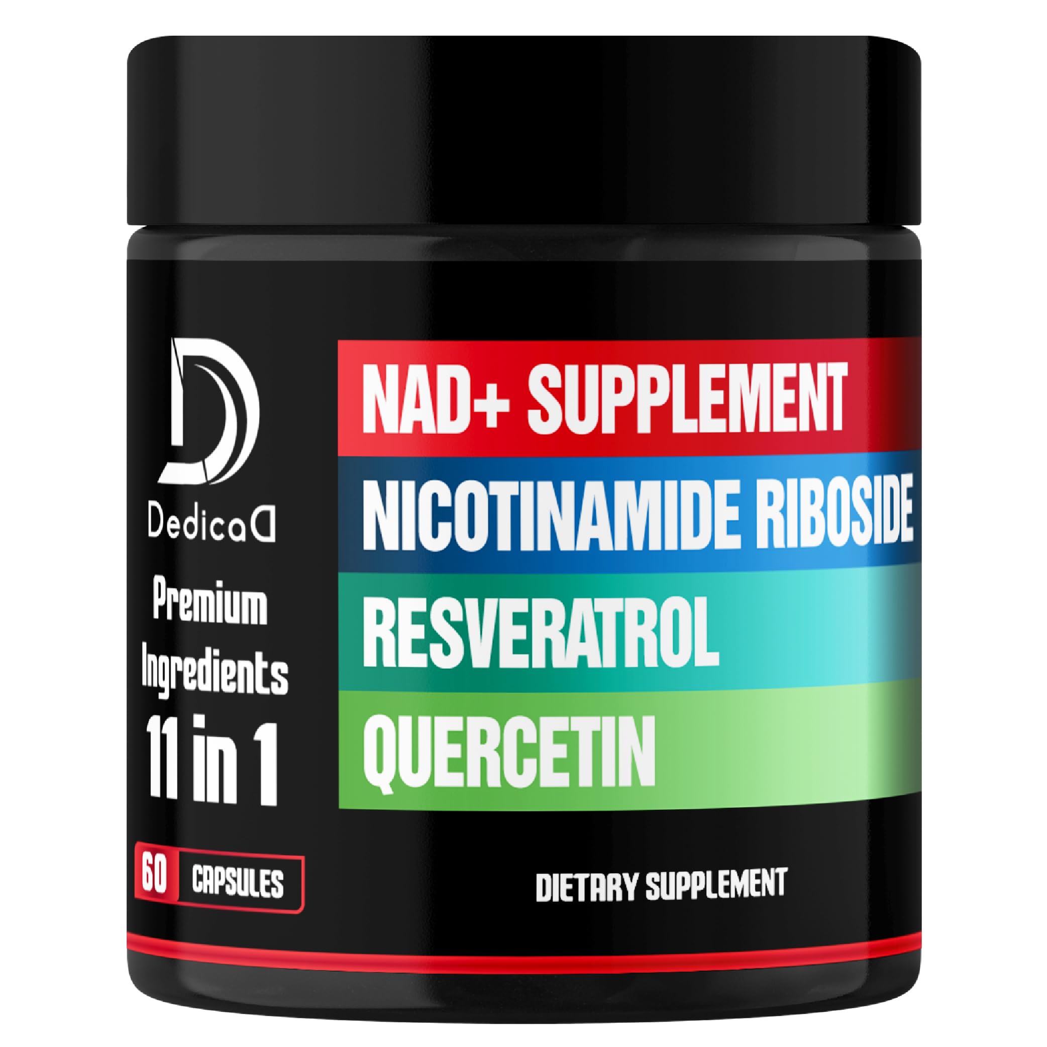 DEDICAD Vitamin B3 (Niacin) 60 capsules front view