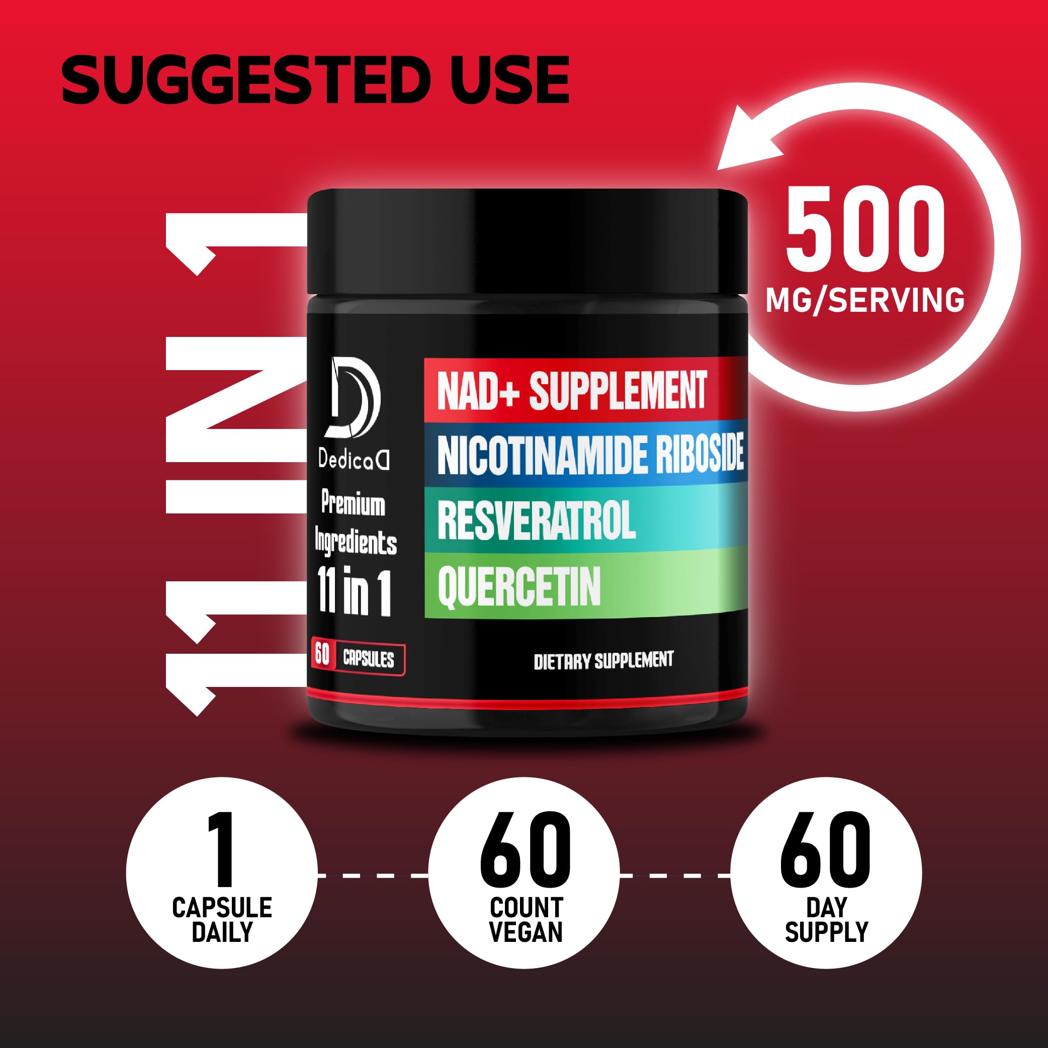 DEDICAD Vitamin B3 (Niacin) nutritional information