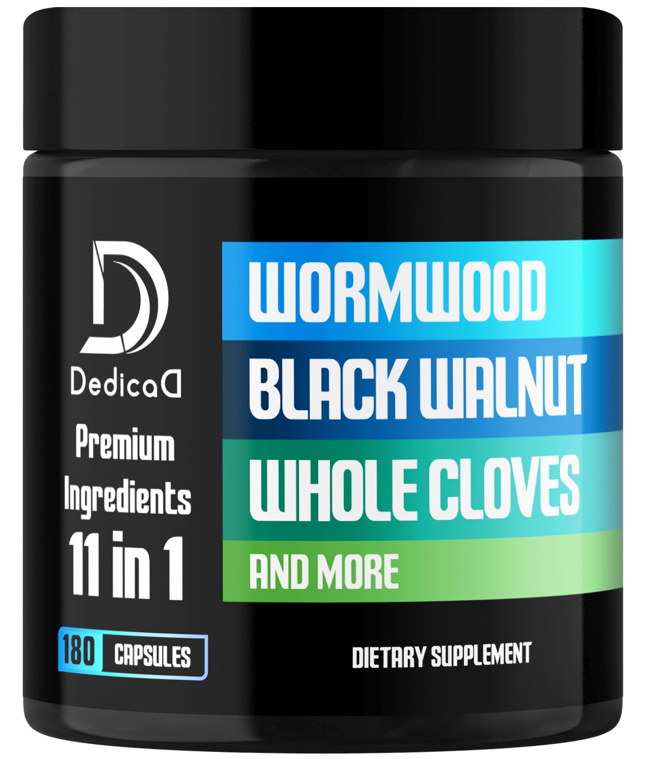 DEDICAD Wormwood Capsules 1000mg bottle front view