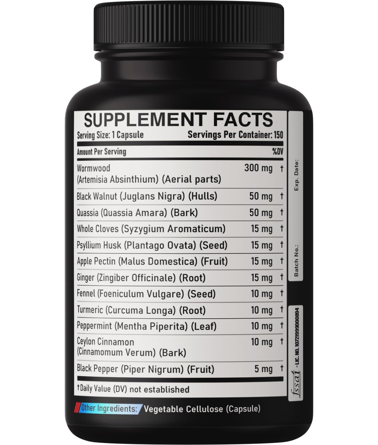 DEDICAD Wormwood Capsules packaging details