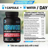 DEDICAD Wormwood Capsules side view with label