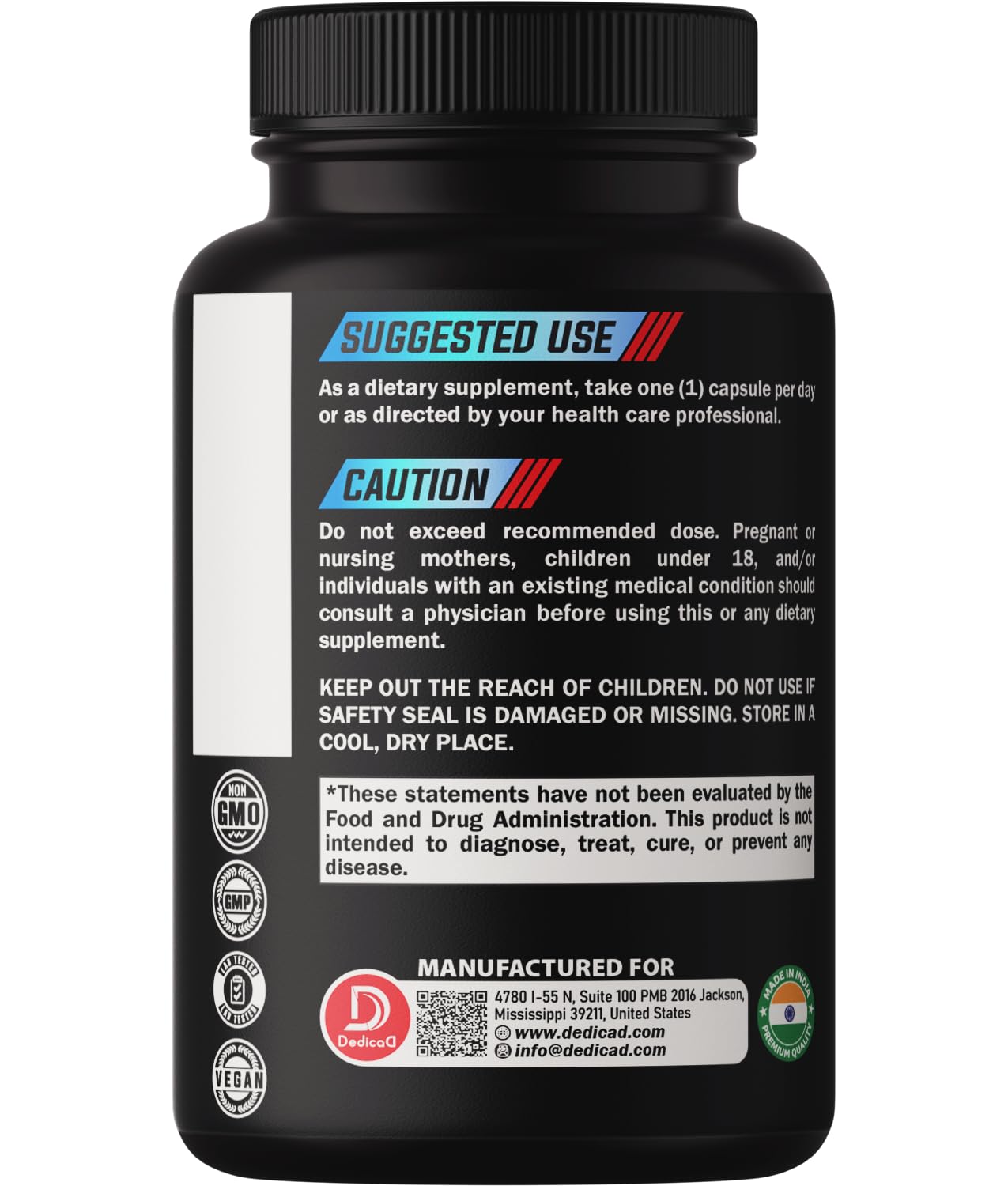 DEDICAD Wormwood Capsules with measuring spoon