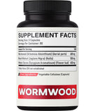 DEDICAD Wormwood Complex displayed with other supplements