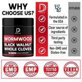 DEDICAD Wormwood Complex supplement side view