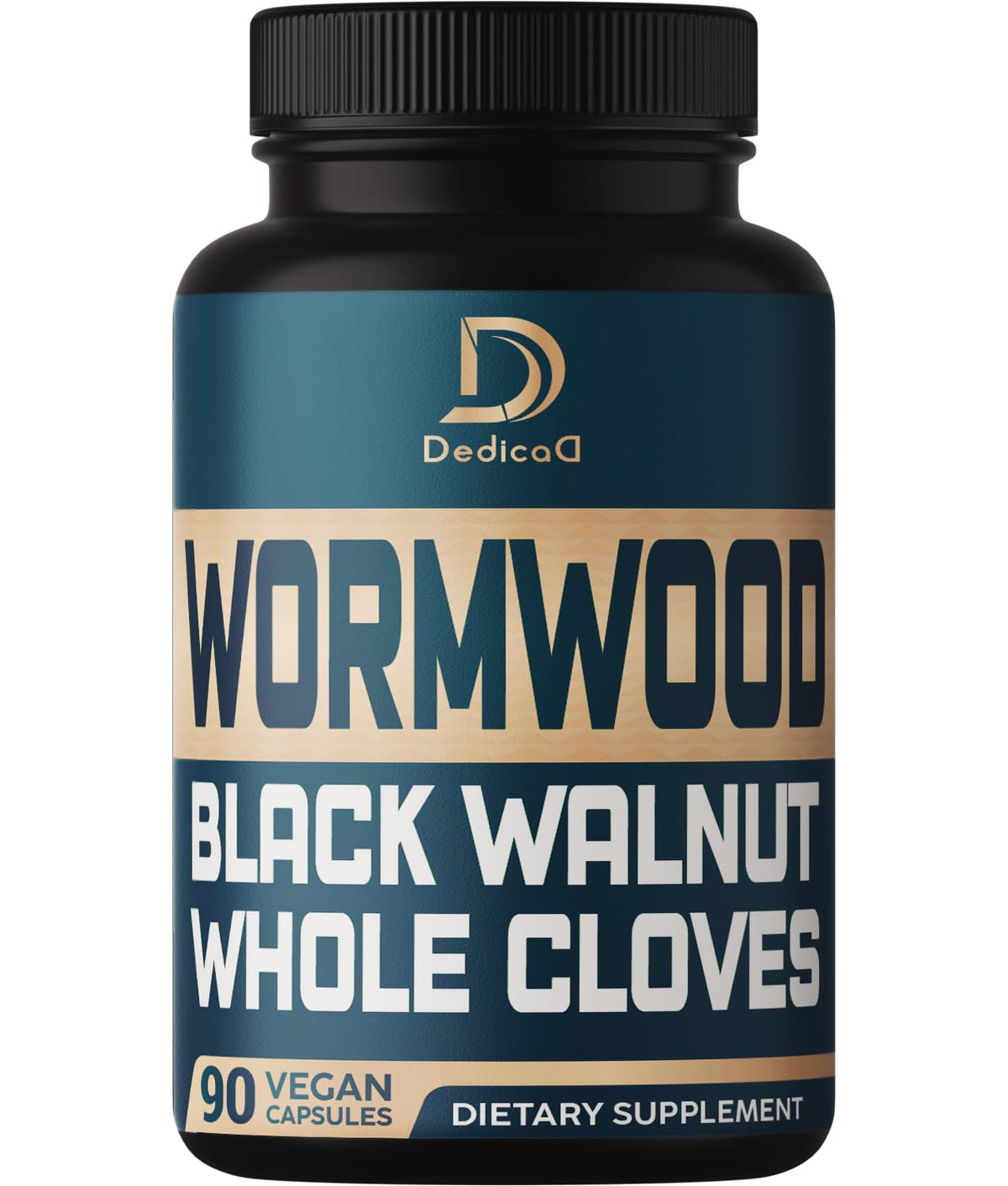 DEDICAD Wormwood Supplement 90 vegan capsules front view