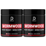 DEDICAD Wormwood Supplement bottle front view with 50 vegan capsules