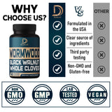DEDICAD Wormwood Supplement side view of bottle