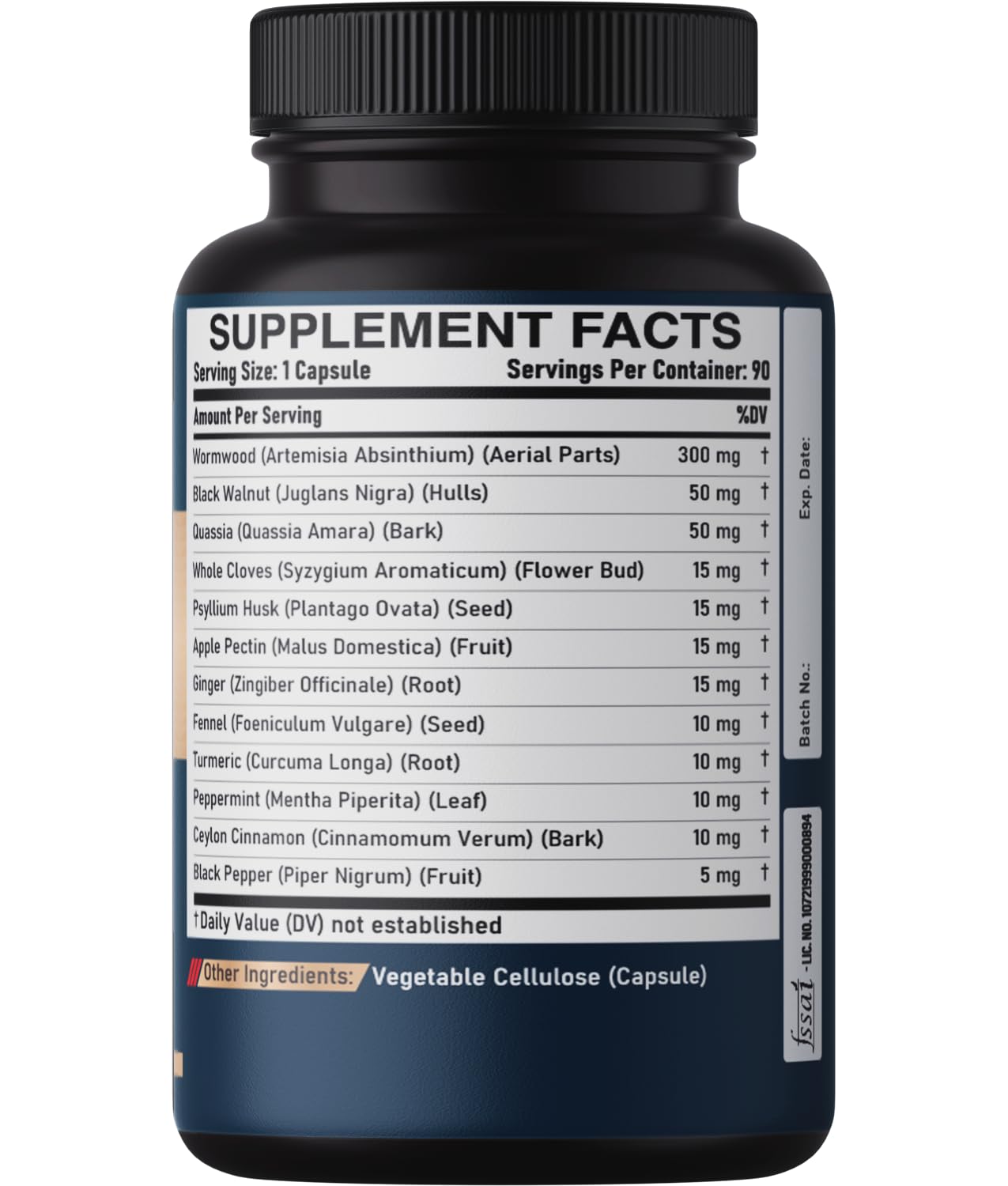 DEDICAD Wormwood Supplement with herbs background