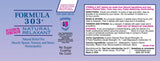 Dee Cee Laboratories Formula 303 Natural daily wellness tablets close-up