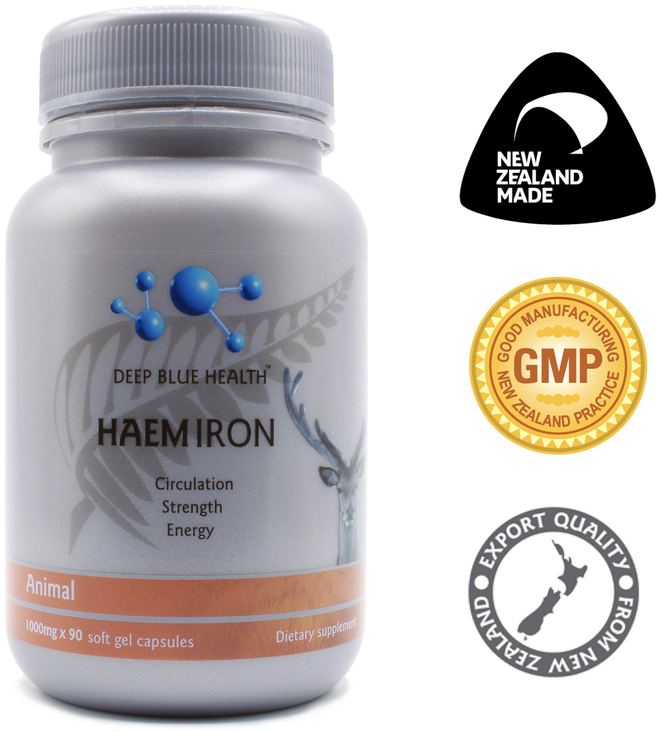 Deep Blue Health Haem Iron Supplement packaging