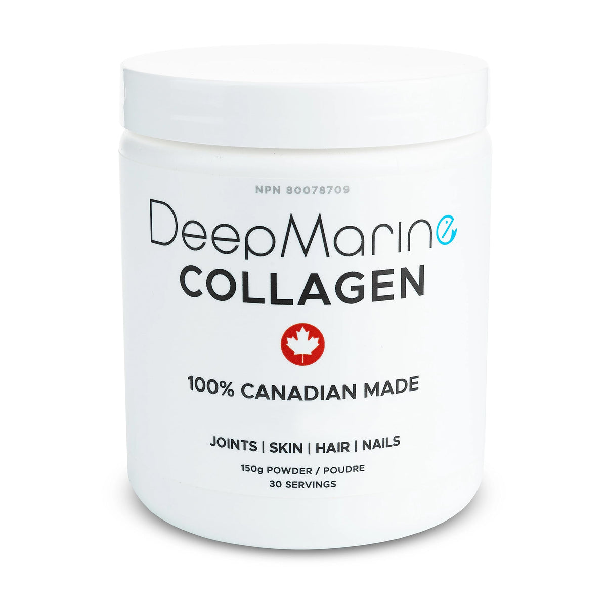 DeepMarine Collagen Powder 150g front view packaging