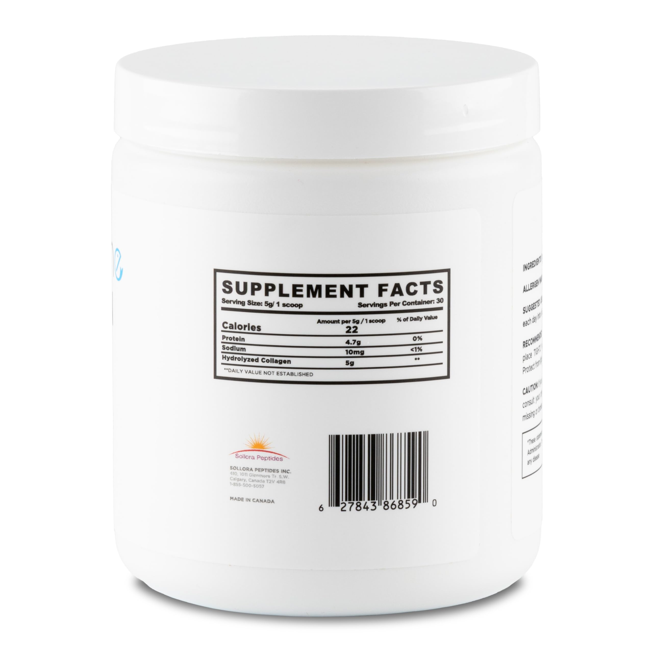 DeepMarine Collagen Powder 150g packaging with ingredients list