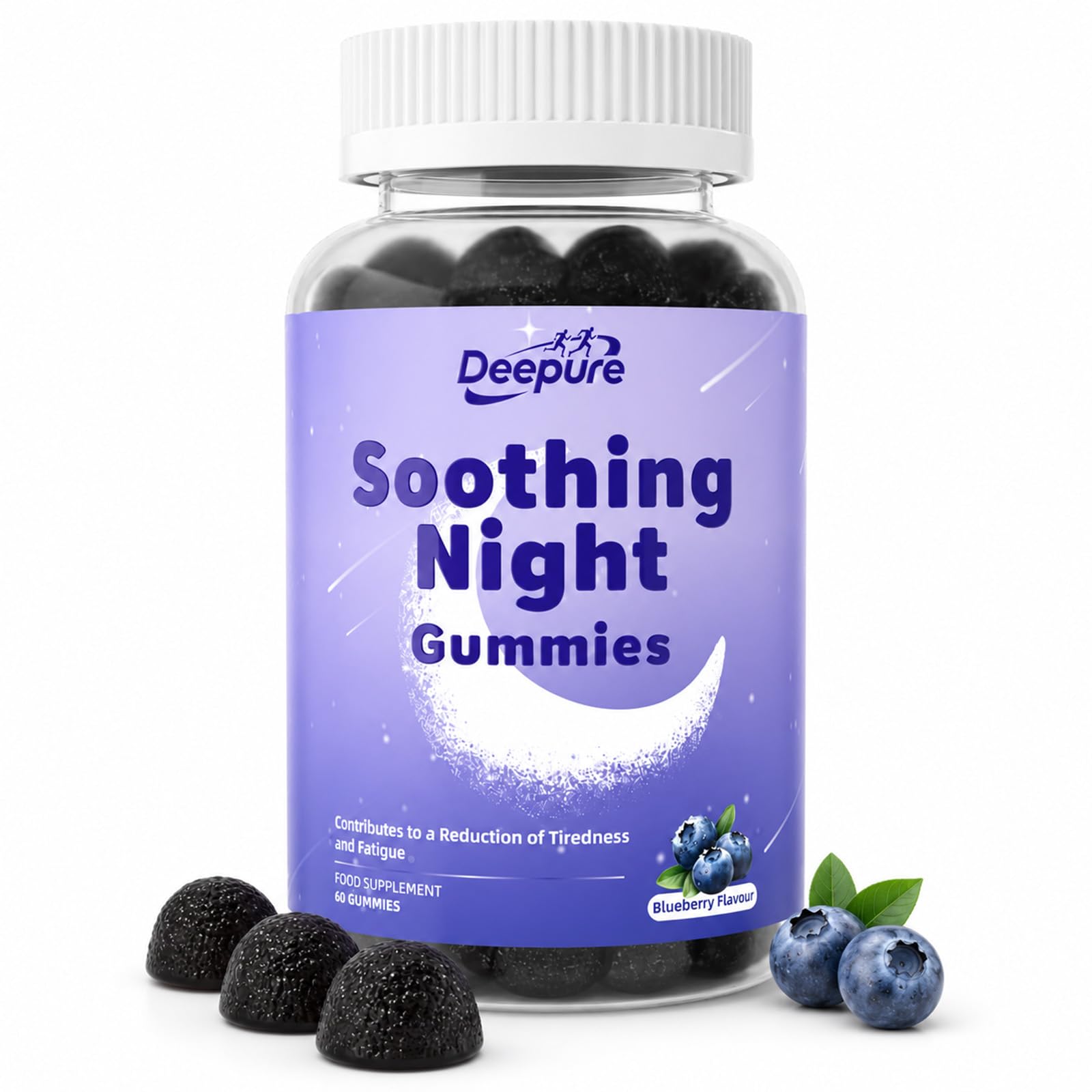 Deepure Sleep Gummies 60 Count bottle front view