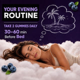 Deepure Sleep Gummies serving size of two gummies