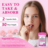 Deepure Women's Probiotic Capsules close-up of capsules