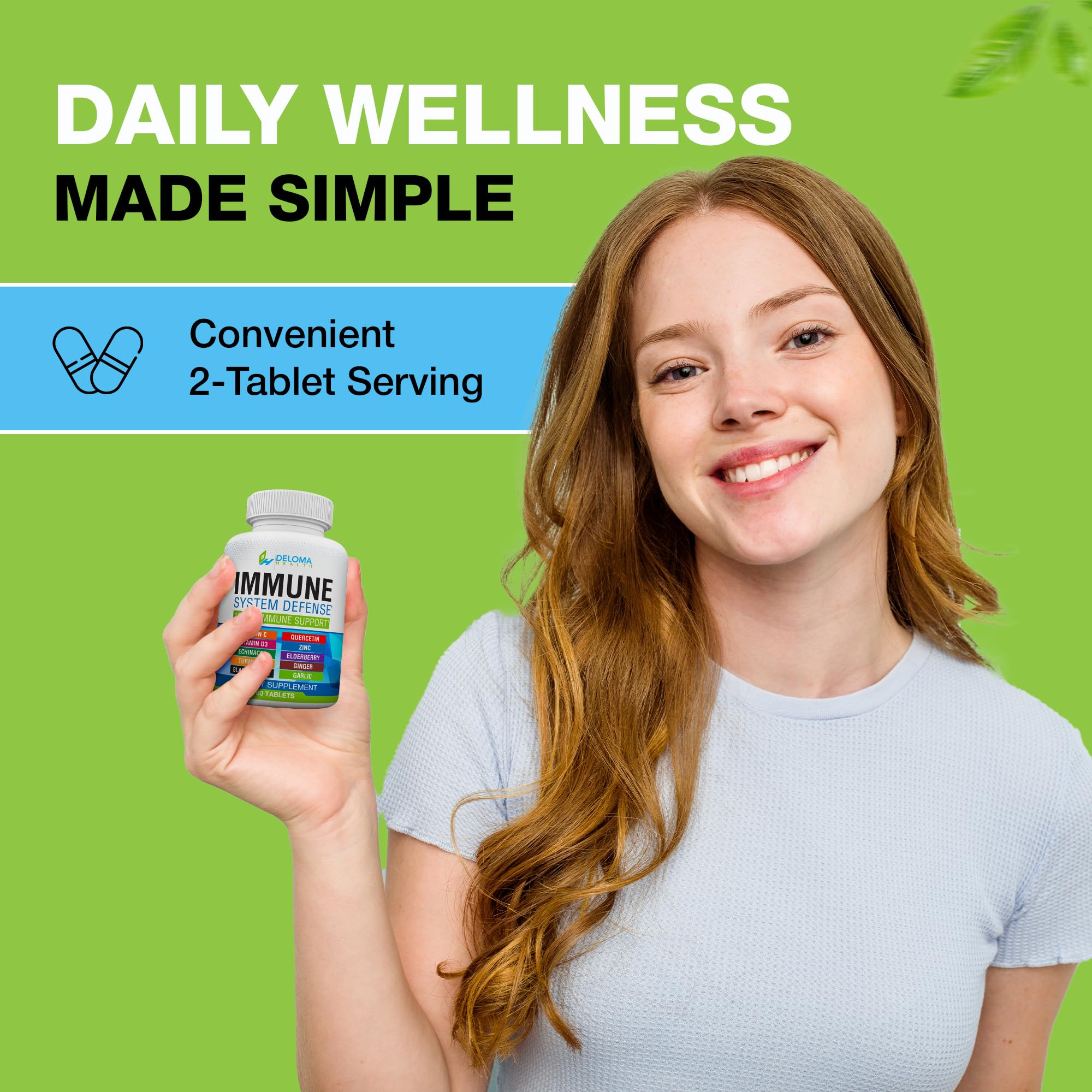 Deloma Health Elderberry Supplement capsule close-up