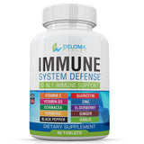 Deloma Health Elderberry Supplement front view with packaging