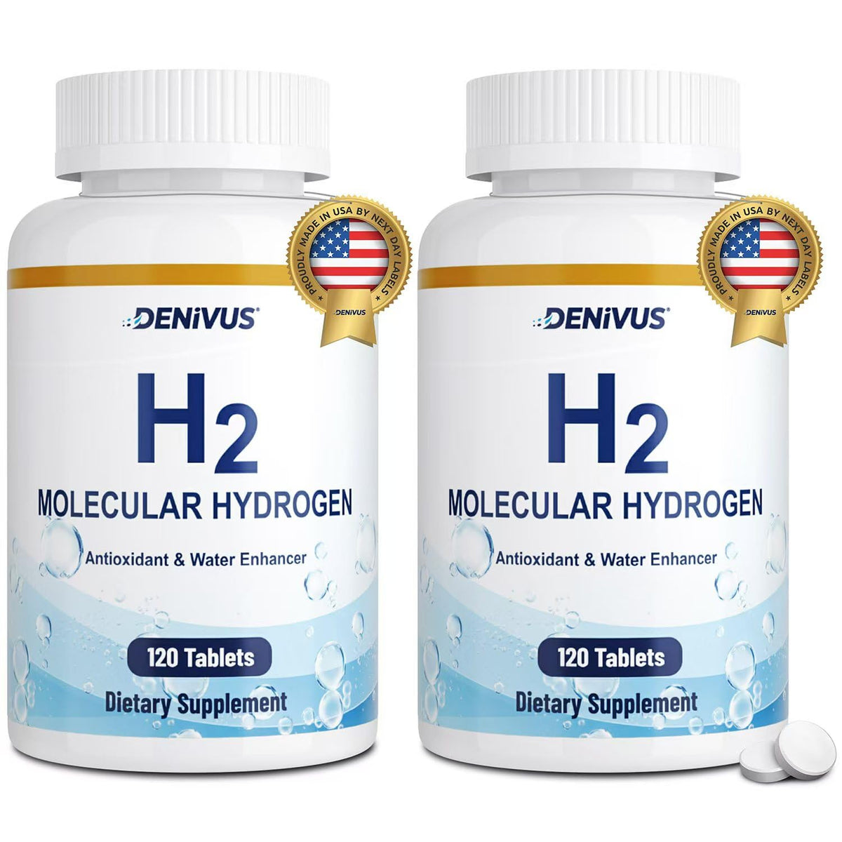 Denivus Hydrogen Water Tablets packaging front view