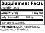 Designs for Health Acetyl-L-Carnitine 800mg capsules packaging