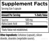 Designs for Health Alpha Lipoic Acid 300mg side view with label