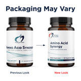 Designs for Health Amino Acid Synergy packaging on a table