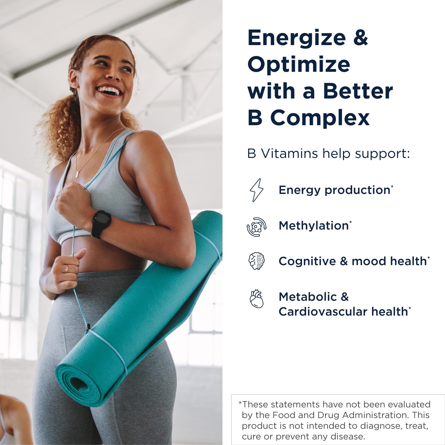 Designs for Health B-Complex Vitamins capsule close-up