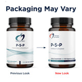 Designs for Health B6 (Pyridoxal Phosphate) supplement capsules close-up