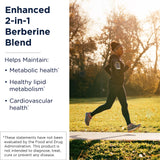 Designs for Health Berberine + ALA 400mg Capsules bottle side view
