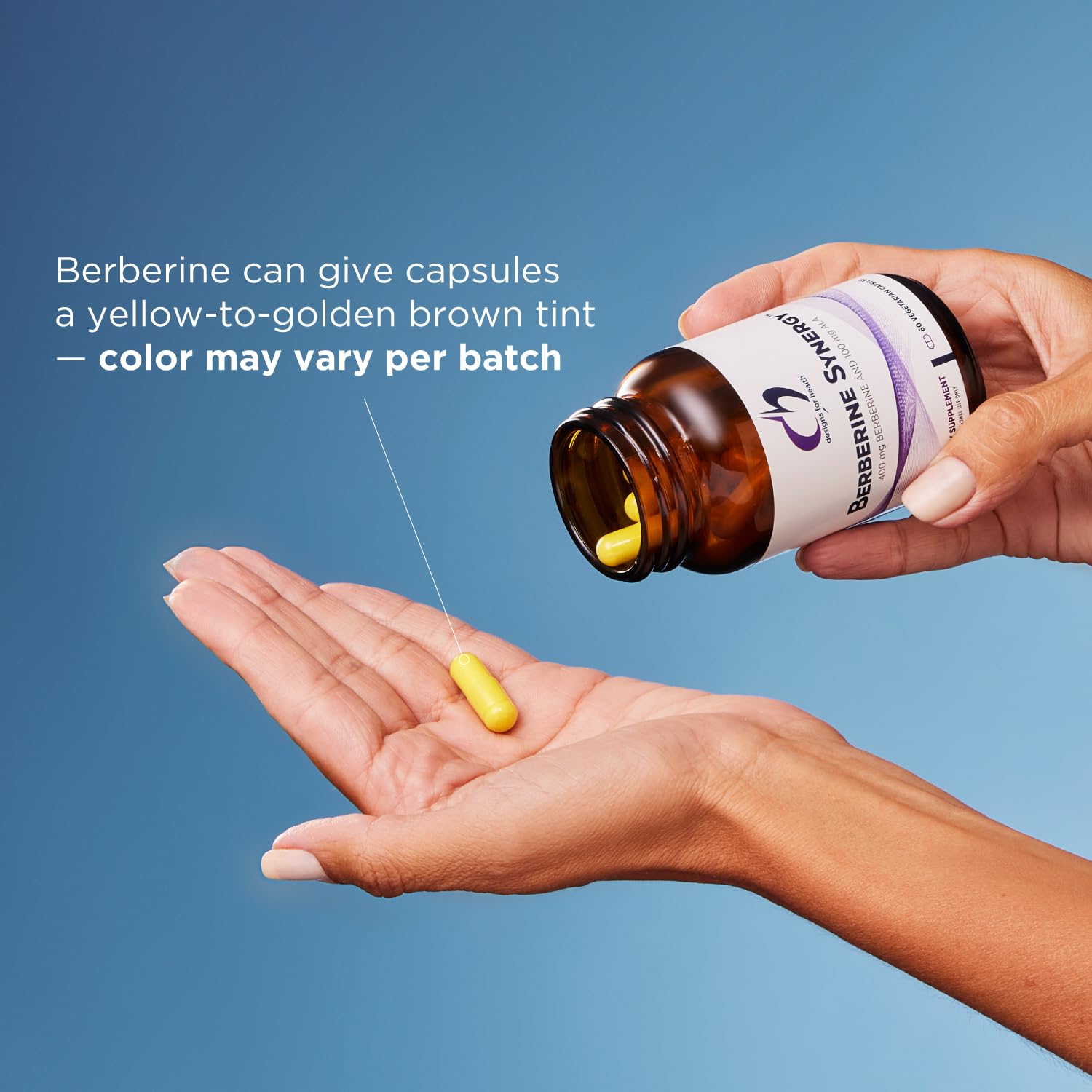 Designs for Health Berberine + ALA 400mg Capsules with measuring spoon