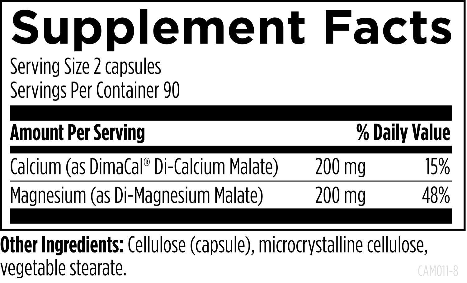 Designs for Health Calcium Magnesium Supplement capsule close-up