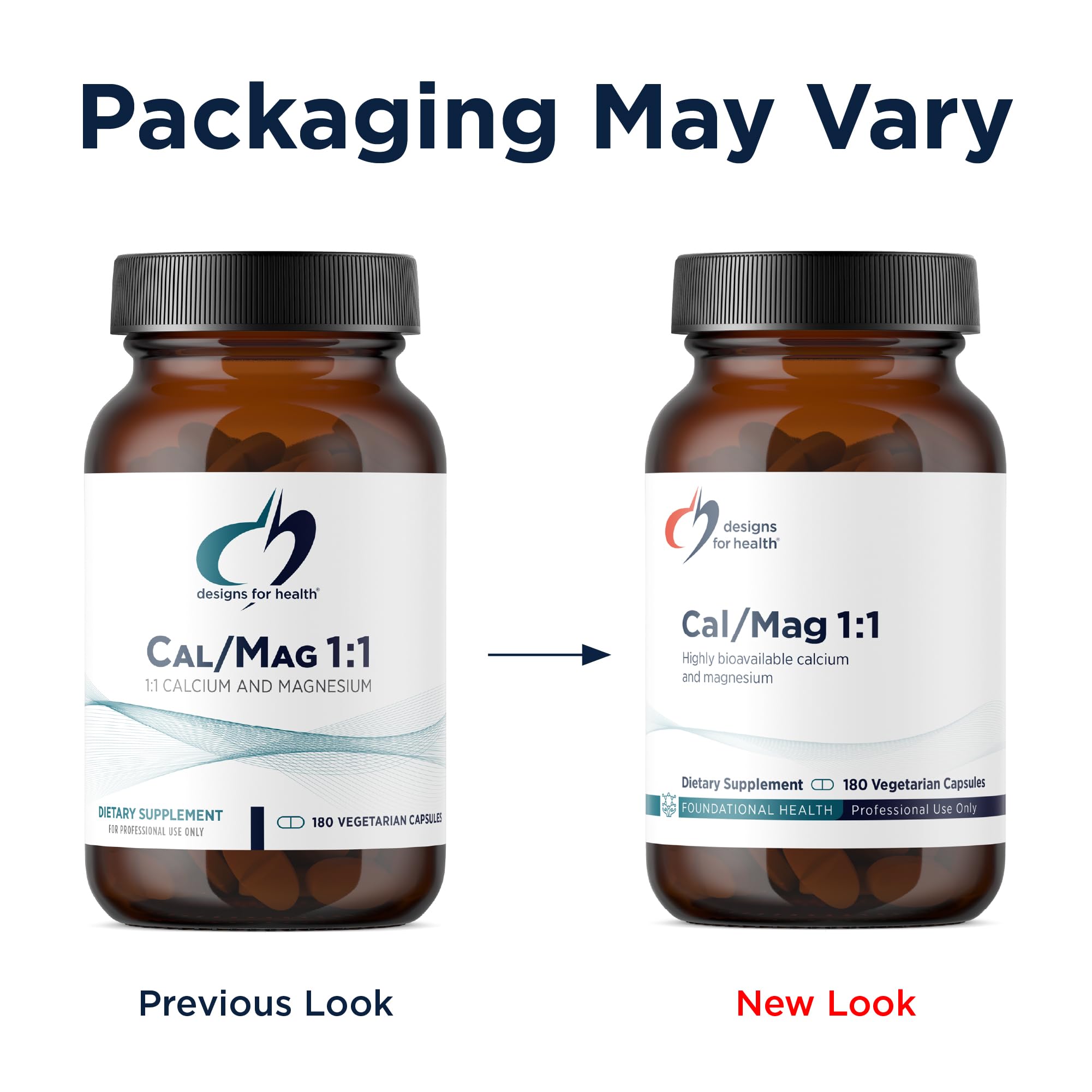 Designs for Health Calcium Magnesium Supplement packaging