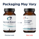 Designs for Health Chromium Synergy 300mg Capsules on a wooden table