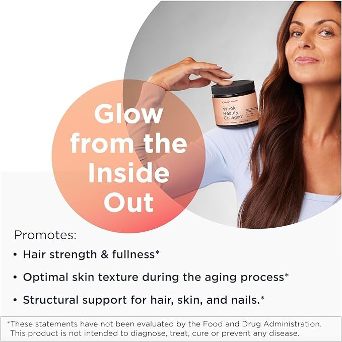 Designs for Health Collagen Powder packaging side view