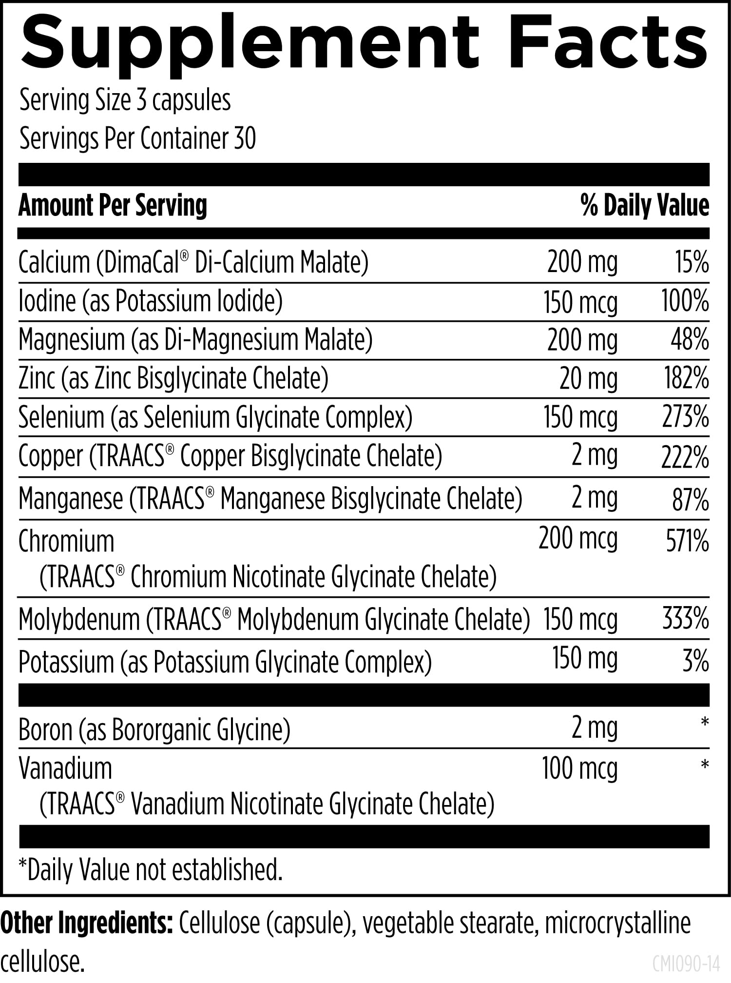 Designs for Health Complete Mineral Complex packaging