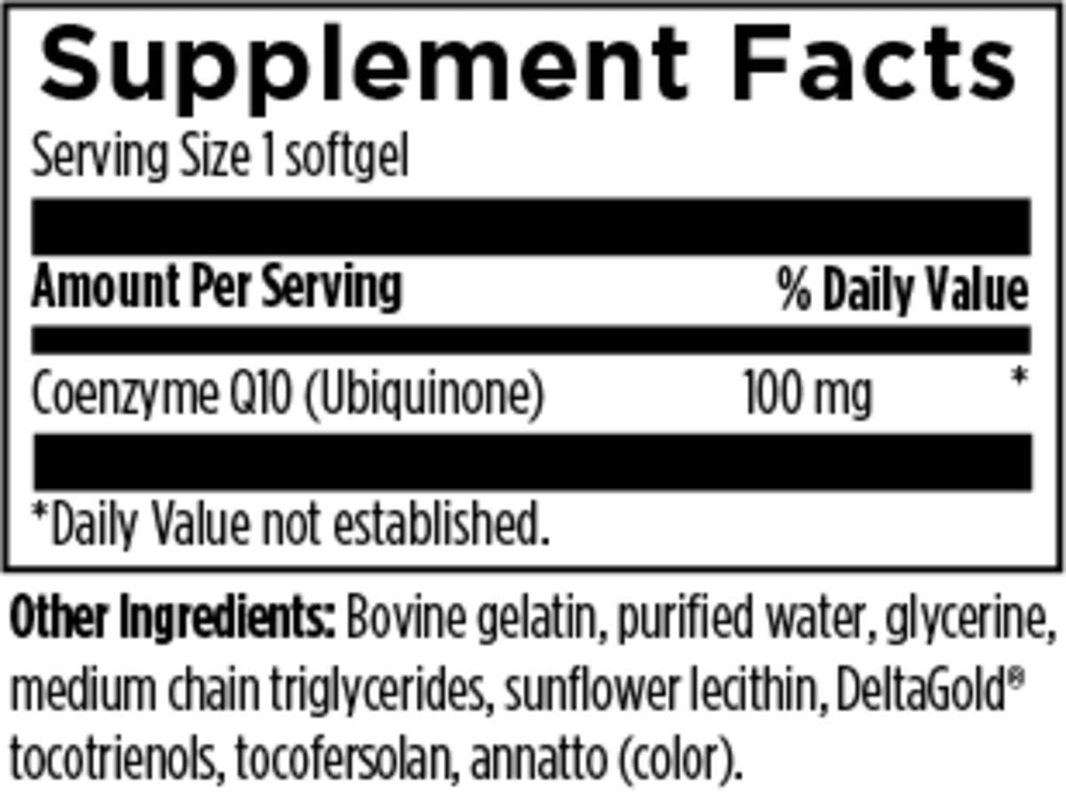 Designs for Health CoQ10 Ubiquinone Softgels close-up of softgel