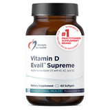 Designs for Health D-Evail Vitamin D3 & K2 supplement front view