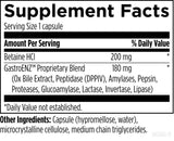 Designs for Health daily Enzyme Supplement 59g ingredients list