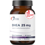 Designs for Health DHEA 25mg Softgels front view