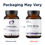 Designs for Health DHEA 25mg Softgels side view showing capsule